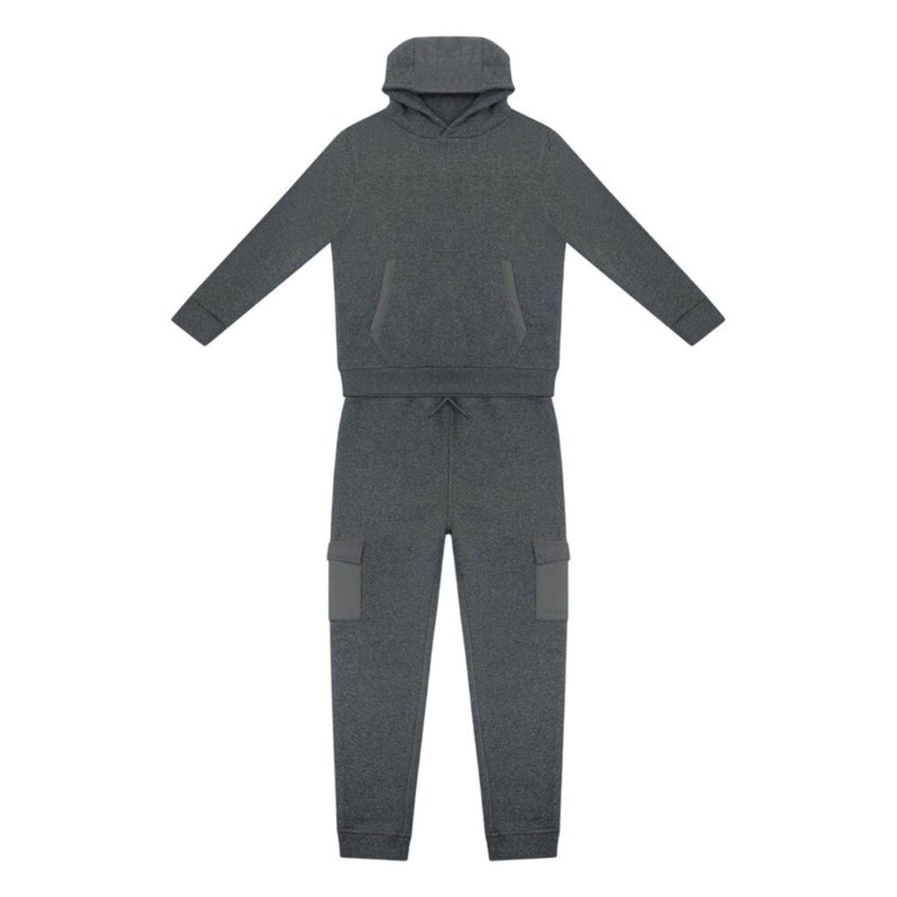 Firetrap Boys Fleece Hoodie And Joggers Set / Charcoal